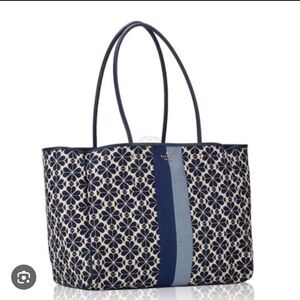 Kate Spade Stylish Navy and Cream Tote Bag